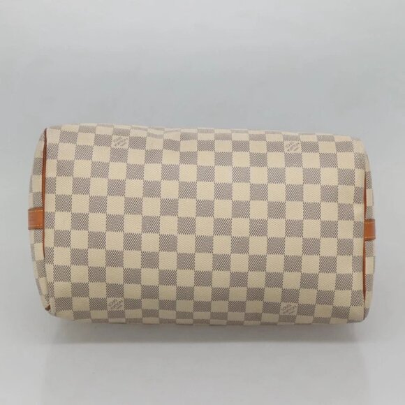 LOUIS VUITTON Damier Azur Speedy Bandouliere 30 Bag 2way N41052 LV Auth 127557 - Picture 6 of 16